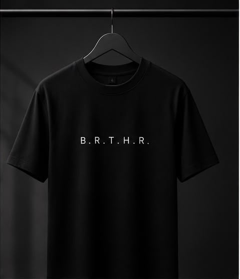 B.R.T.H.R. Aesthetic Graphic Tee | Clean Typography T-Shirt