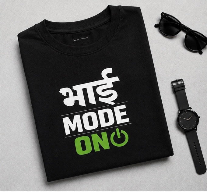 Bhai Mode ON | Premium Graphic Cotton Tee