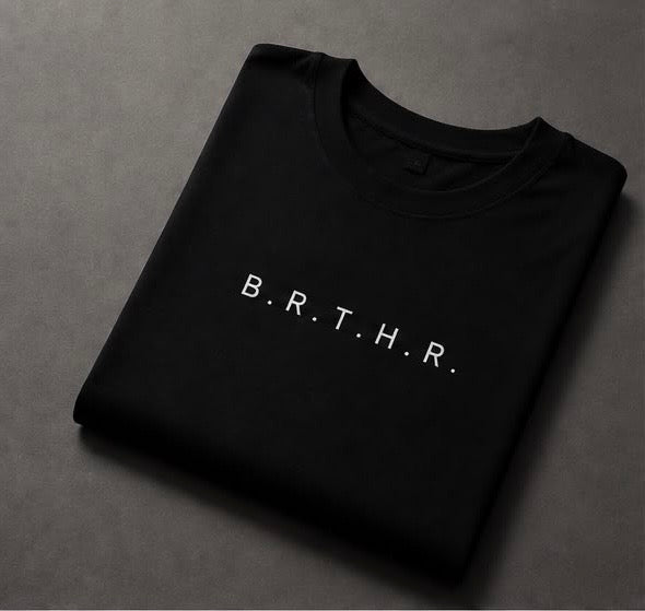B.R.T.H.R. Aesthetic Graphic Tee | Clean Typography T-Shirt