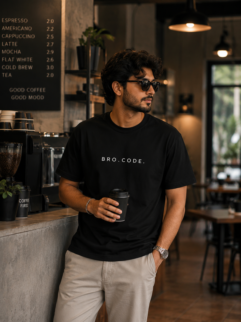 BRO.CODE. Minimalist Typography T-Shirt | Premium Unisex Cotton Graphic Tee |
