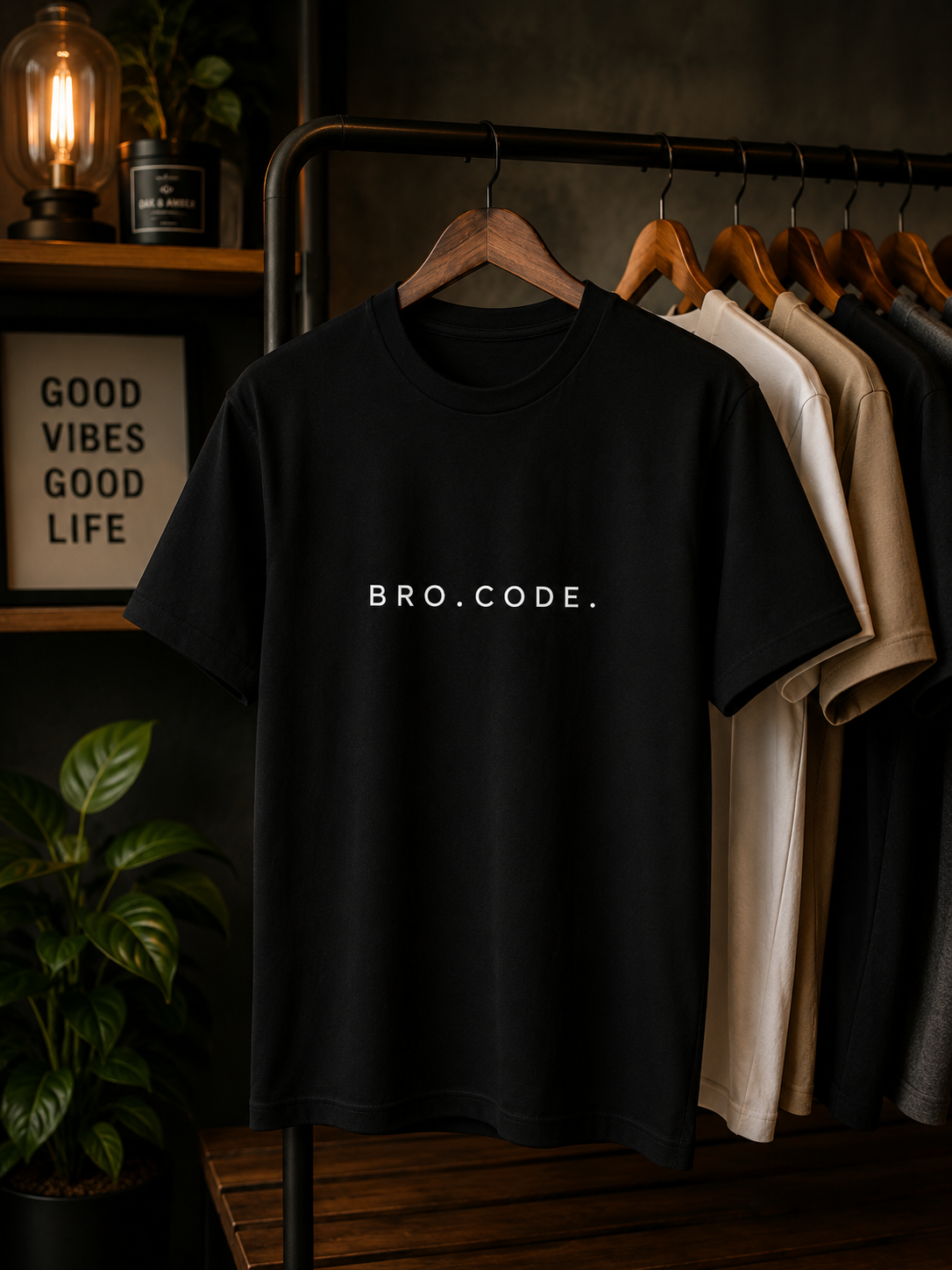 BRO.CODE. Minimalist Typography T-Shirt | Premium Unisex Cotton Graphic Tee |